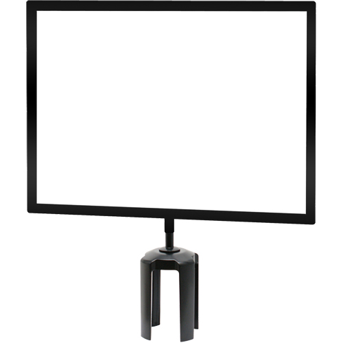 Tensabarrier&reg; Sign Frame with Adapter, Black Pronet Distribution