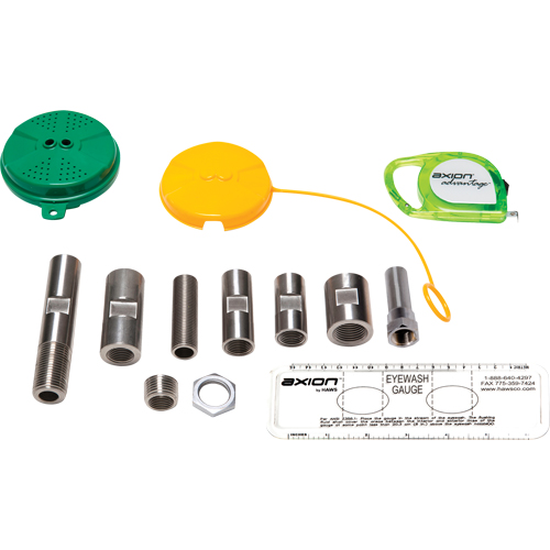 Trousse de mise &agrave; niveau pour douche oculaire/faciale Axion Advantage avec t&ecirc;te de douche oculaire/faciale en plastique ABS vert Pronet Distribution
