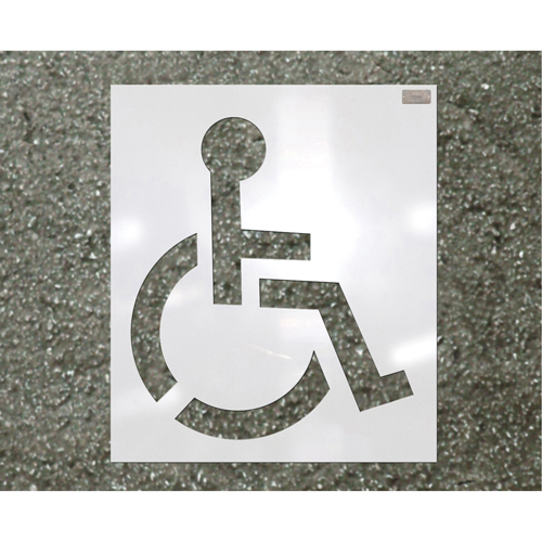 Pochoirs pour parc de stationnement, Pictogramme, 39" Pronet Distribution