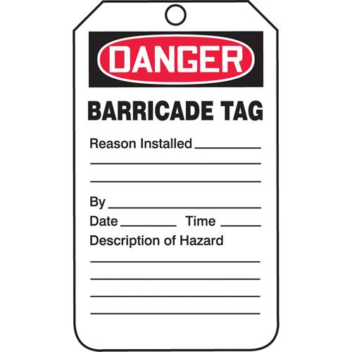 &eacute;tiquettes de s&eacute;curit&eacute;, Plastique, 3-1/4" la x 5-3/4" h, Anglais Pronet Distribution