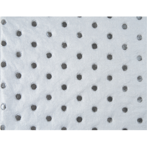 Feuilles absorbantes en fibres fines de calibre industriel, Huile seulement, 15" x 17", 40 gal. d'absorption Pronet Distribution