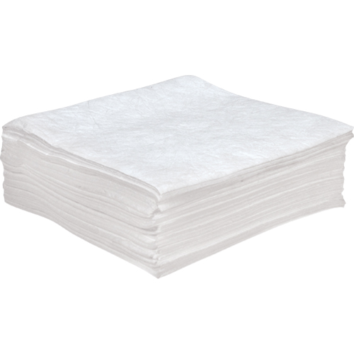Feuilles absorbantes antistatiques de premi&egrave;re qualit&eacute;, Huile seulement, 30" x 30", 55 gal. d'absorption Pronet Distribution