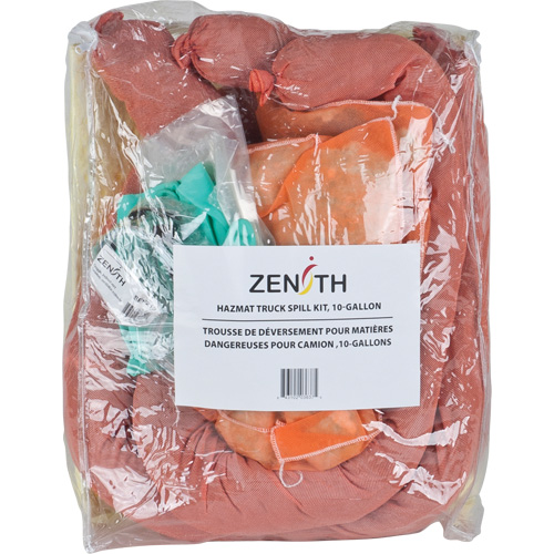 Trousse de lutte contre les d&eacute;versements de premi&egrave;re qualit&eacute; pour camion, Mati&egrave;res dangereuses, Sac, Absorbance de 10 gal. US Pronet Distribution