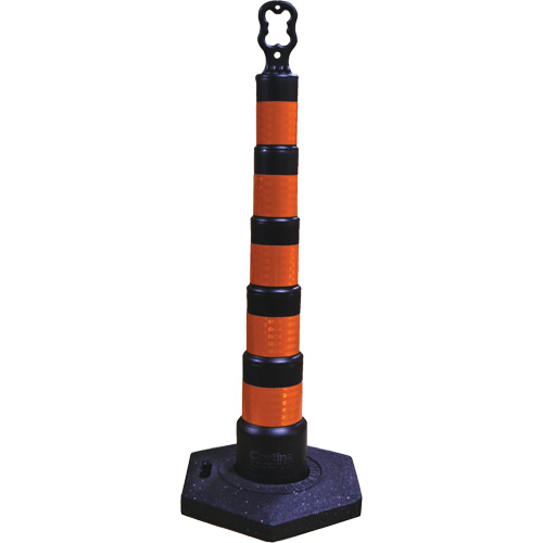 D&eacute;lin&eacute;ateurs de d&eacute;viation Grip N Go, Hauteur 49", Noir Pronet Distribution