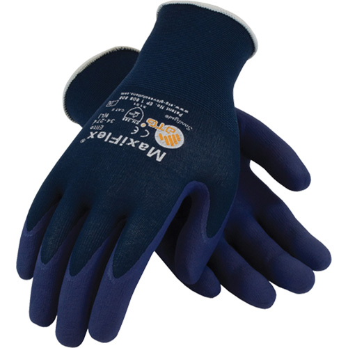 ATG MaxiFlex&reg; Elite 34-274 Gloves, 6/X-Small, Foam Nitrile Coating, 18 Gauge, Nylon Shell Pronet Distribution