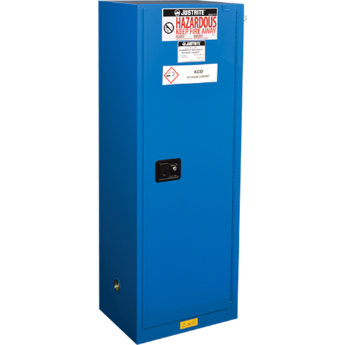 Armoires &eacute;troites doubl&eacute;es pour rangement de mati&egrave;res dangereuses Chem-Cor, 22 gal., 23,25" x 65" x 18" Pronet Distribution