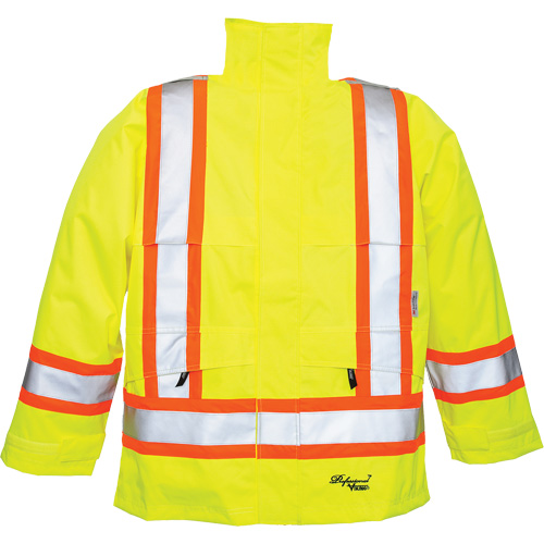 Professional&reg; Journeyman&reg; 300D Jackets, Polyester, Small, High Visibility Lime-Yellow Pronet Distribution