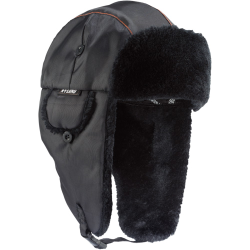 N-Ferno&reg; 6802 Classic Trapper Hat, Synthetic Fur Lining, Medium/Small, Black Pronet Distribution