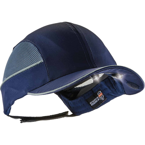 Casquette &agrave; bord long avec &eacute;clairage DEL Skullerz 8960, Bleu marin Pronet Distribution