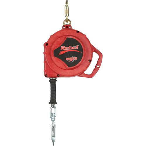 Cordage de s&eacute;curit&eacute; autor&eacute;tractable Rebel, 50', Acier inoxydable, Pivotant Pronet Distribution