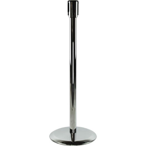Poteaux recepteurs Slimline TensaBarrier, Hauteur de 38", Chrome poli Pronet Distribution