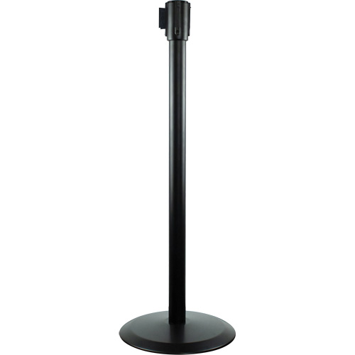 Poteaux recepteurs Slimline TensaBarrier, Hauteur de 38", Noir Pronet Distribution