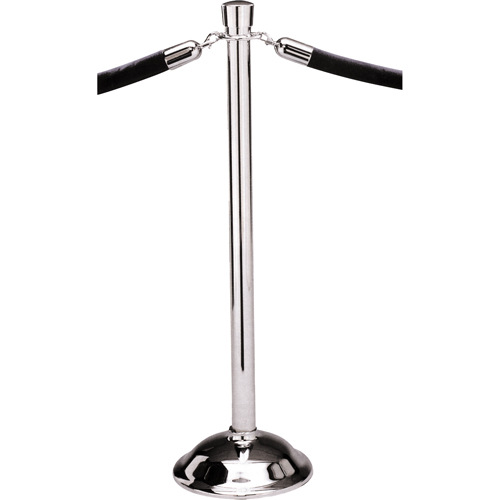 Poteaux portatifs, Hauteur de 39", Chrome poli Pronet Distribution