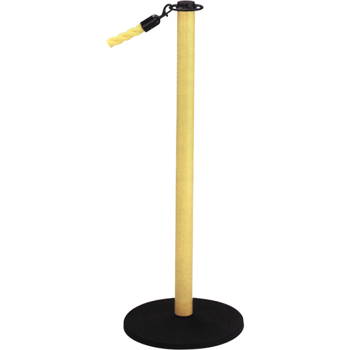 Poteaux portatifs, Hauteur de 36", Jaune Pronet Distribution