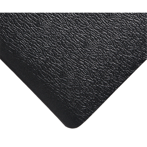 Tapis Deluxe Soft Step No 444, Rugueux, 3' x 5' x 5/8", Noir, &eacute;ponge en PVC Pronet Distribution