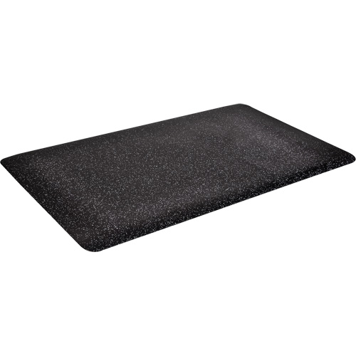 Tapis antimicrobiens WD Foodmaster, Lisse, 2' x 3' x 9/16", Noir, Mousse de vinyle Pronet Distribution