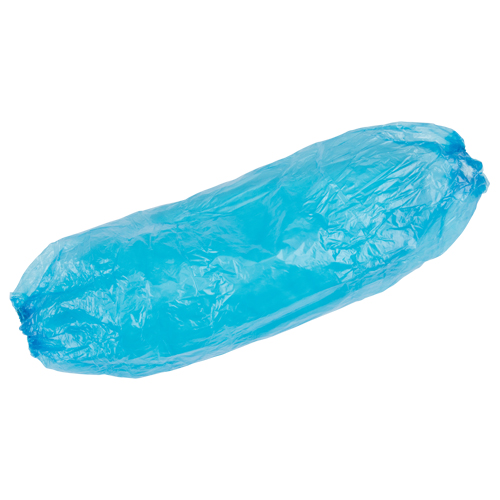 Manchettes jetables, Longueur de 18", Poly&eacute;thyl&egrave;ne, Bleu Pronet Distribution