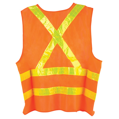 Dynamic Traffic Vest, High Visibility Orange, Large, Polyester Pronet Distribution