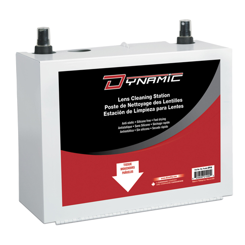 Poste de nettoyage de lentilles Dynamic, M&eacute;tal, 8" lo x 5" p x 6" h Pronet Distribution