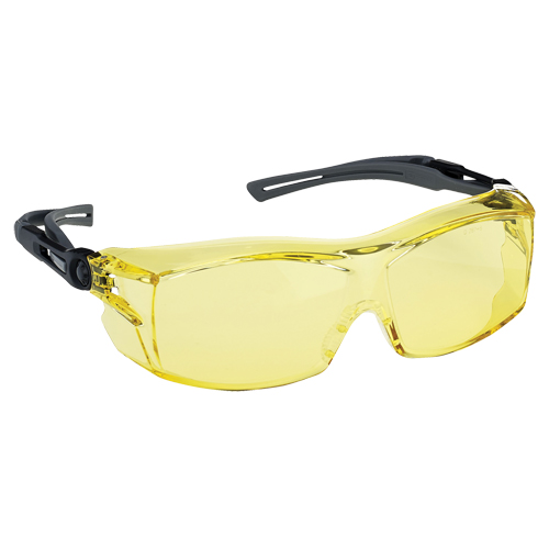 Dynamic OTG Extra Series Safety Glasses, Amber Lens, Anti-Fog/Anti-Scratch, ANSI Z87+/Meets/Exceeds CSA Z94.3 Pronet Distribution