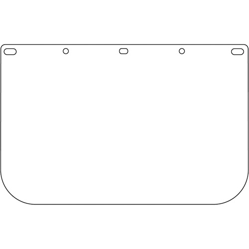 Dynamic Die Cut Faceshield Visor, PETG, Clear Tint Pronet Distribution