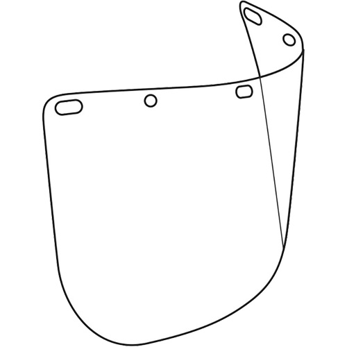 Dynamic Die Cut Faceshield Visor, Polycarbonate, Clear Tint Pronet Distribution