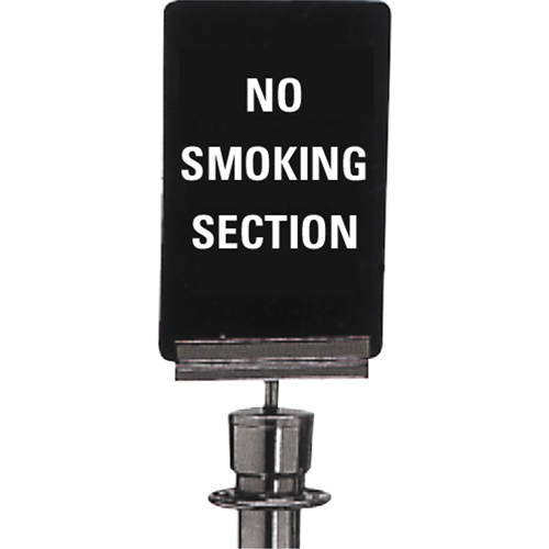 Enseigne de contr&ocirc;le des foules  No Smoking , 11" x 7", Plastique, Anglais Pronet Distribution