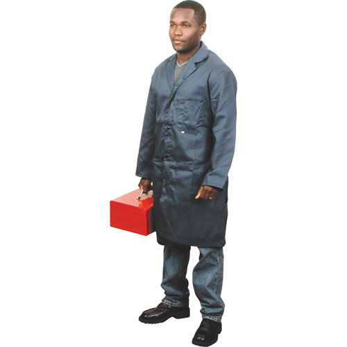 Shop Coats, Poly-Cotton, Size 42, Navy Blue Pronet Distribution