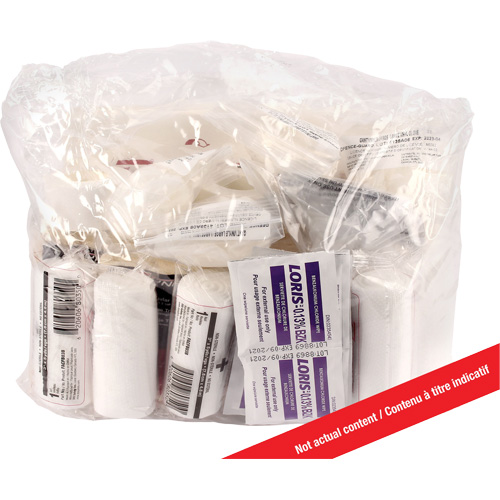 Ensemble de recharge pour trousse de premiers soins Dynamic, R&eacute;pond &agrave; la norme CSA Z1220-17 type 3 environnements &agrave; haut risque, Grand (51-100 travailleurs), Classe 1 Pronet Distribution
