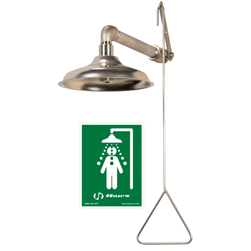 All Stainless Steel Drench Shower, Wall-Mount Pronet Distribution