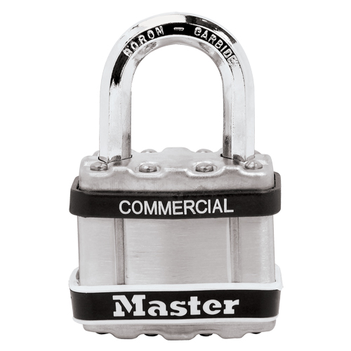 Laminated Padlock, Silver, Keyed Different, Laminated Steel, 1-3/4" Width Pronet Distribution