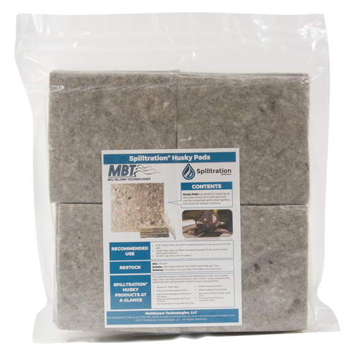 Tampons Husky Spilltration, Huile seulement, 16" x 16", 17,2 gal. d'absorption Pronet Distribution