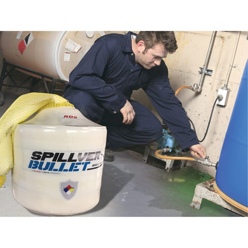Spillver Bullet Hazmat Boom, Hazmat, 50' L x 5" W, 14 gal. Absorbancy Pronet Distribution