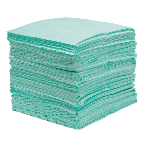 Premium Bonded Sorbent Pads, Hazmat, 15" x 18", 30 gal. Absorbancy Pronet Distribution