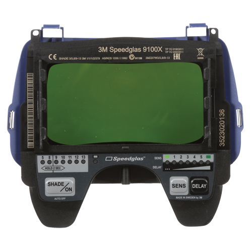 Speedglas Auto-Darkening Filter 9100X, 4-2/10"W x 2-1/10" H Viewing Area, For Use With Series 9100 Pronet Distribution