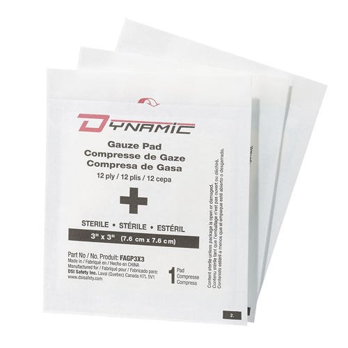 Dynamic Gauze, Pad, 3" L x 3" W, Sterile, Medical Device Class 1 Pronet Distribution