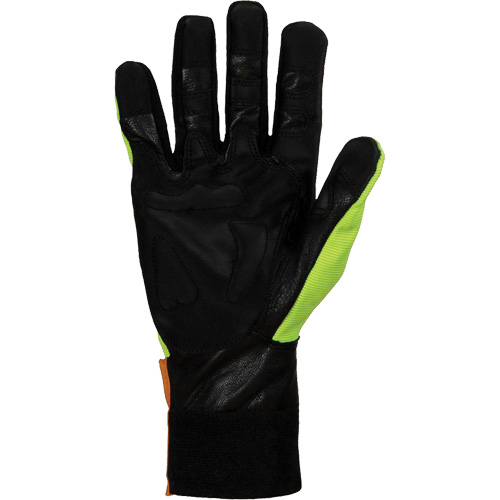 Endura&reg; Hi-Viz Chainsaw Gloves, Size Large/9, Goatskin Palm Pronet Distribution