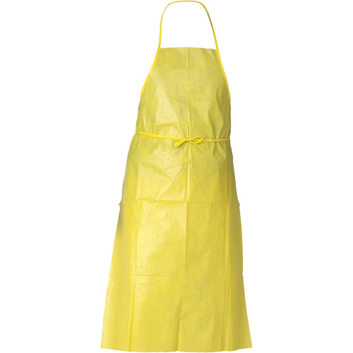 KleenGuard A70 Chemical Spray Protection Apron, Polyethylene, 44" L x 29" W, Yellow Pronet Distribution