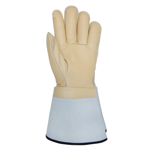 Lineman's Gloves, Small, Grain Cowhide Palm Pronet Distribution