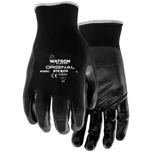 Gants enduits Stealth Original, 7/Petit, R&ecirc;vetement Nitrile, Calibre 13, Enveloppe en Nylon Pronet Distribution