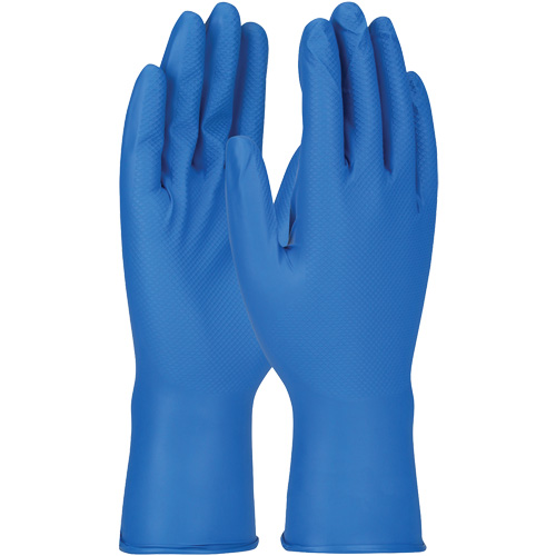 Gants Grippaz, Petit, Nitrile, 8 mils, Sans poudre, Bleu Pronet Distribution
