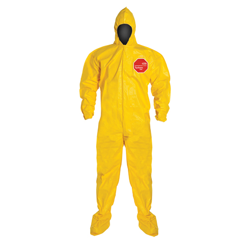 Coveralls, Medium, Yellow, Tychem&reg; 2000 Pronet Distribution