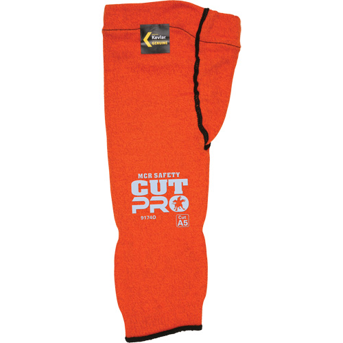 Manches Memphis avec trou pour le pouce, Kevlar, 14", ASTM ANSI niveau A5, Orange Pronet Distribution