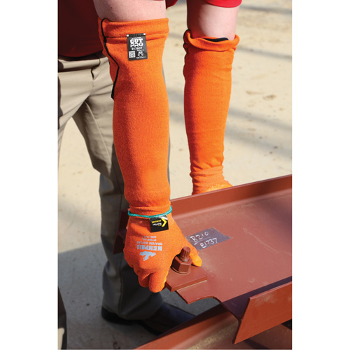 Memphis&reg; Sleeves, Kevlar&reg;, 18", ASTM ANSI Level A5, Orange Pronet Distribution