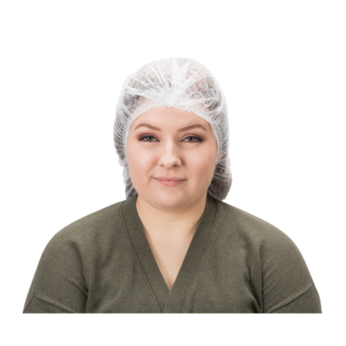 Pleated Bouffant Cap, Polypropylene, 19", White Pronet Distribution
