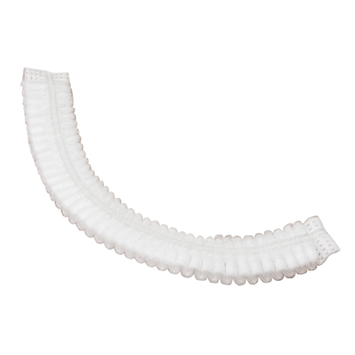 Pleated Bouffant Cap, Polypropylene, 19", White Pronet Distribution