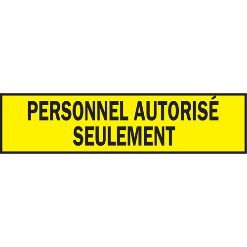 Warning Barricade Tape, French, 3" W x 200' L, 3.5 mils, Black on Yellow Pronet Distribution