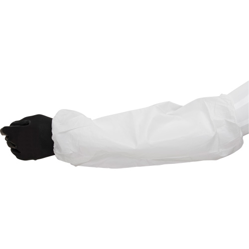 Manchettes, Longueur de 18", Microporeux, Blanc Pronet Distribution