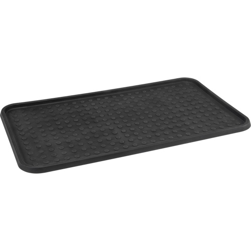 Boot Tray, Plastic, Black, 25" L x 14" W Pronet Distribution