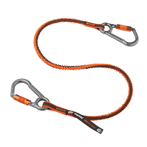 Longe porte-outils verrouillable Squids 3118F(x), Tendeur, Mousqueton double Pronet Distribution